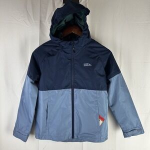 Eddie Bauer Youth Light Weight 3-in-1 Jacket Boys M 10/12 Colorblock Blue